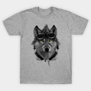 Wolf Headphones T-Shirt